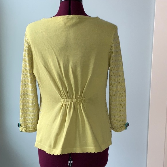 Nick & Me Mustard Open front cardigan Size M - Picture 2 of 5